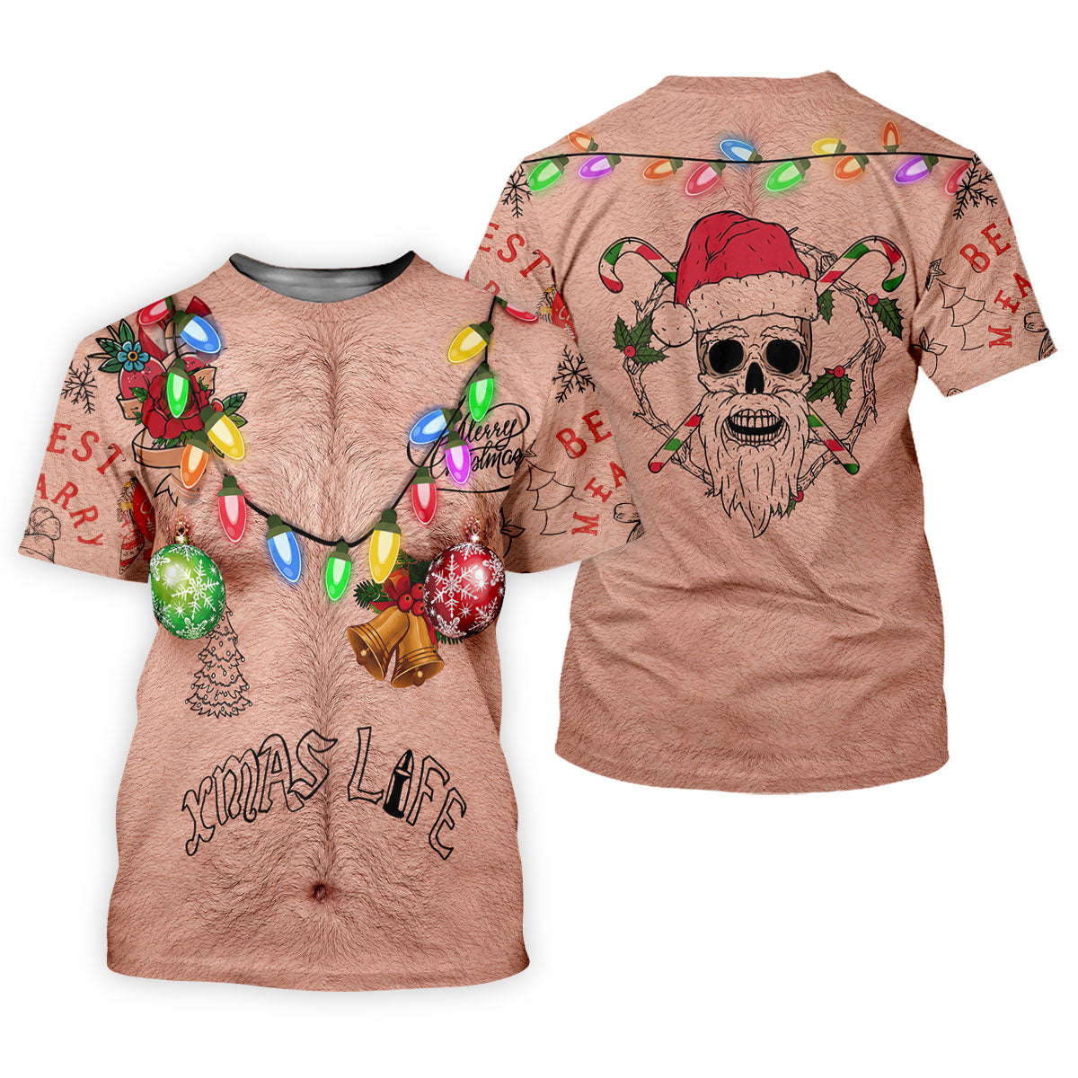 Funny Xmas Life Christmas Lights Body Golf Shirt, Christmas Shirts For Women, Christmas Golf Shirt