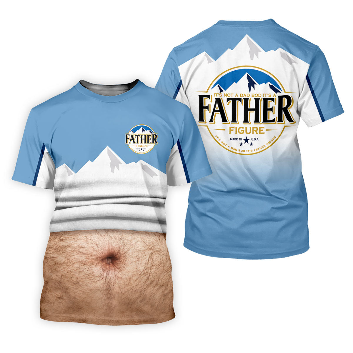It's Not A Dad Bod It's A Father Figure Men's Funny Golf Polo Shirther's Day Golf Shirt, Golf Gift For Dad