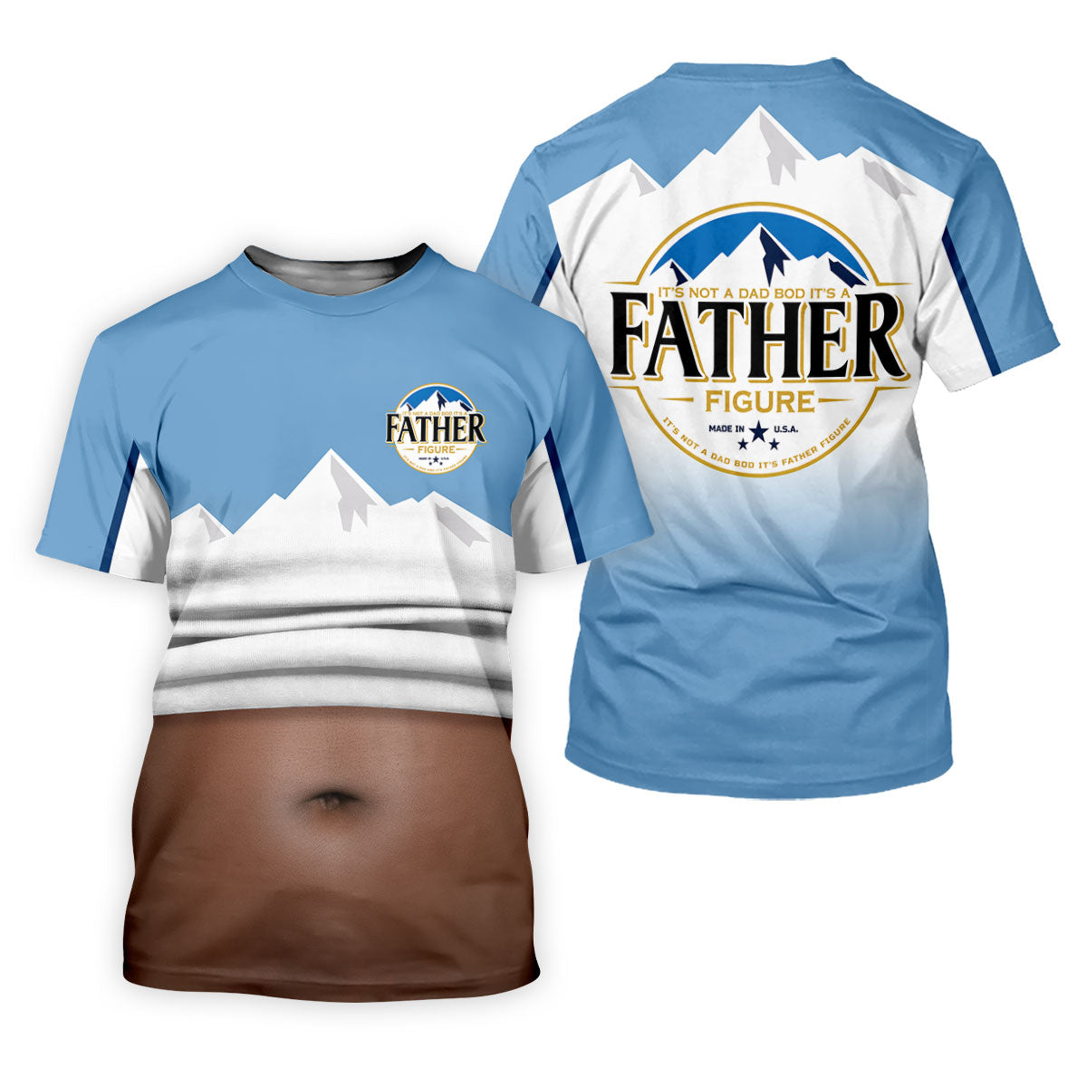 It's Not A Dad Bod It's A Father Figure Men's Funny Golf Polo Shirther's Day Golf Shirt, Golf Gift For Dad