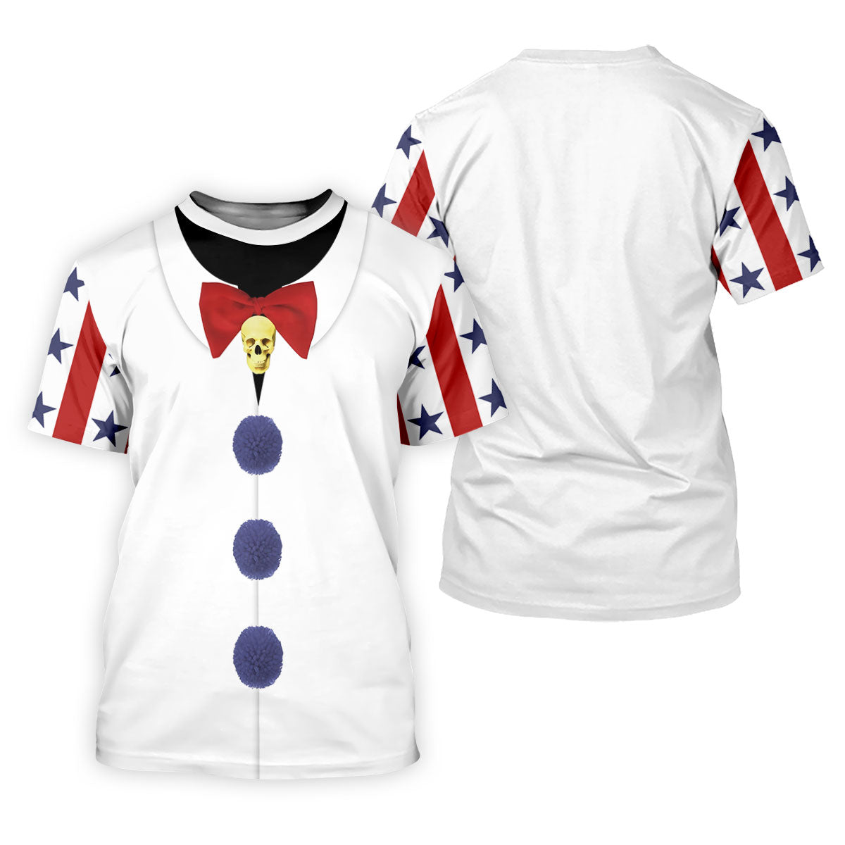 Creepy Clown Horror Cosplay Fun Women's Golf Shirts, Funny Halloween Ladies Golf Polos, Cool Golf Gift
