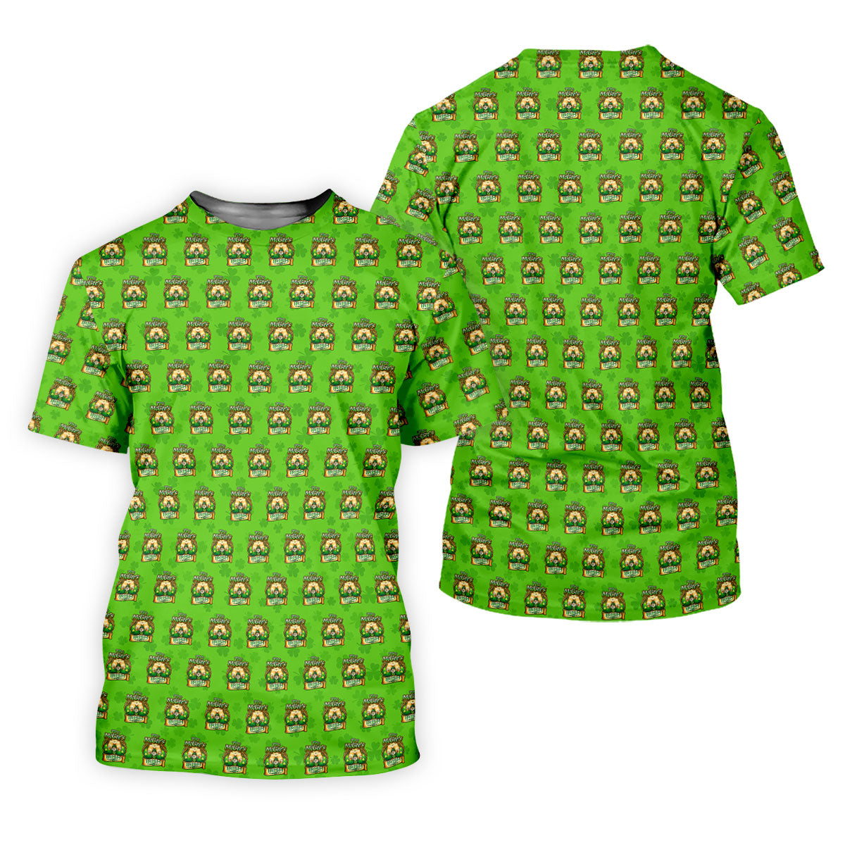 Green St Patrick's Day Funny Adult Shamrock Golf Shirt, Polo ShirtFor Men, Golf Shirts For Men