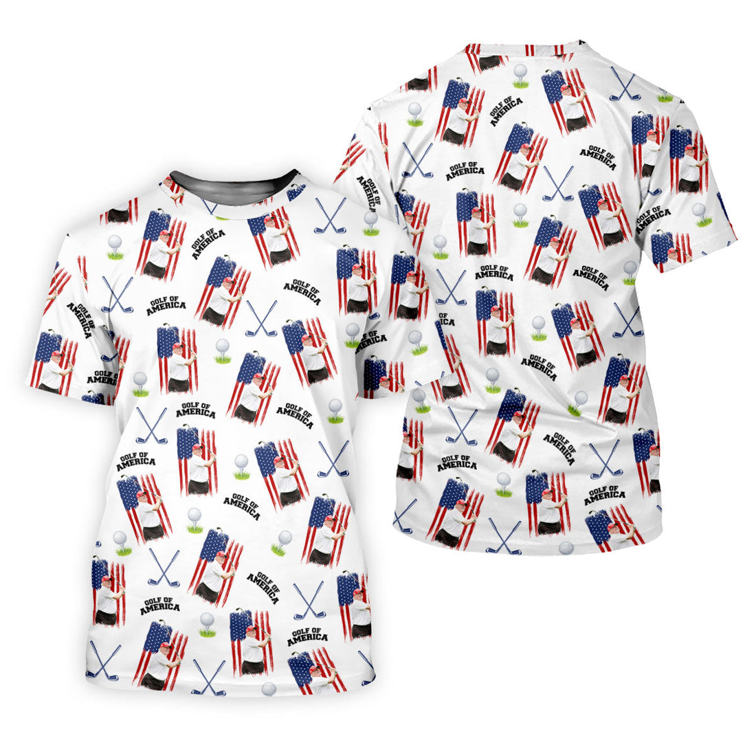 Golf Of America Patriotic Golf Shirt, Fun Women's Golf Shirts, 250 Years 4th Of July Ladies Golf Shirts