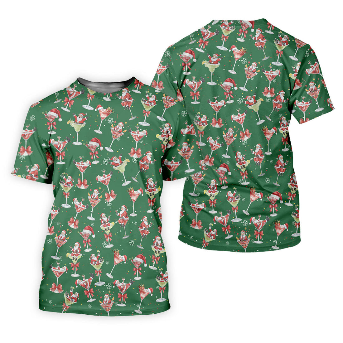 Santa Claus Margarita Christmas Shirt Golf Polo Shirt Unique Gift For Golfer, Fun Golf Shirts For Men