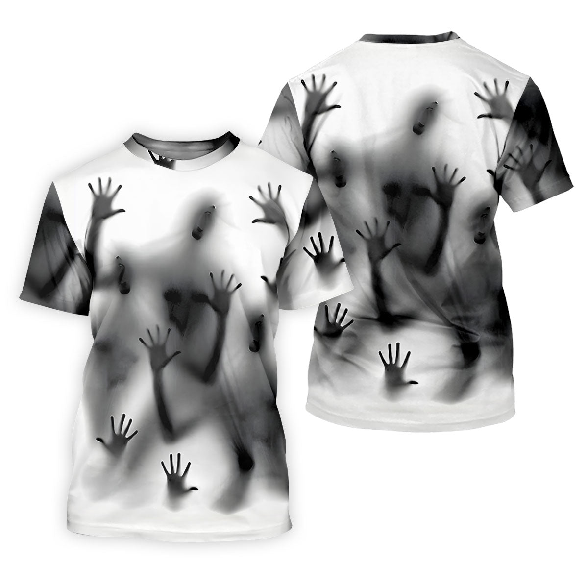 Haunted Shadow Silhouette Golf Polo Shirt, Men's Golf Shirts, Hawaiian Golf Shirt