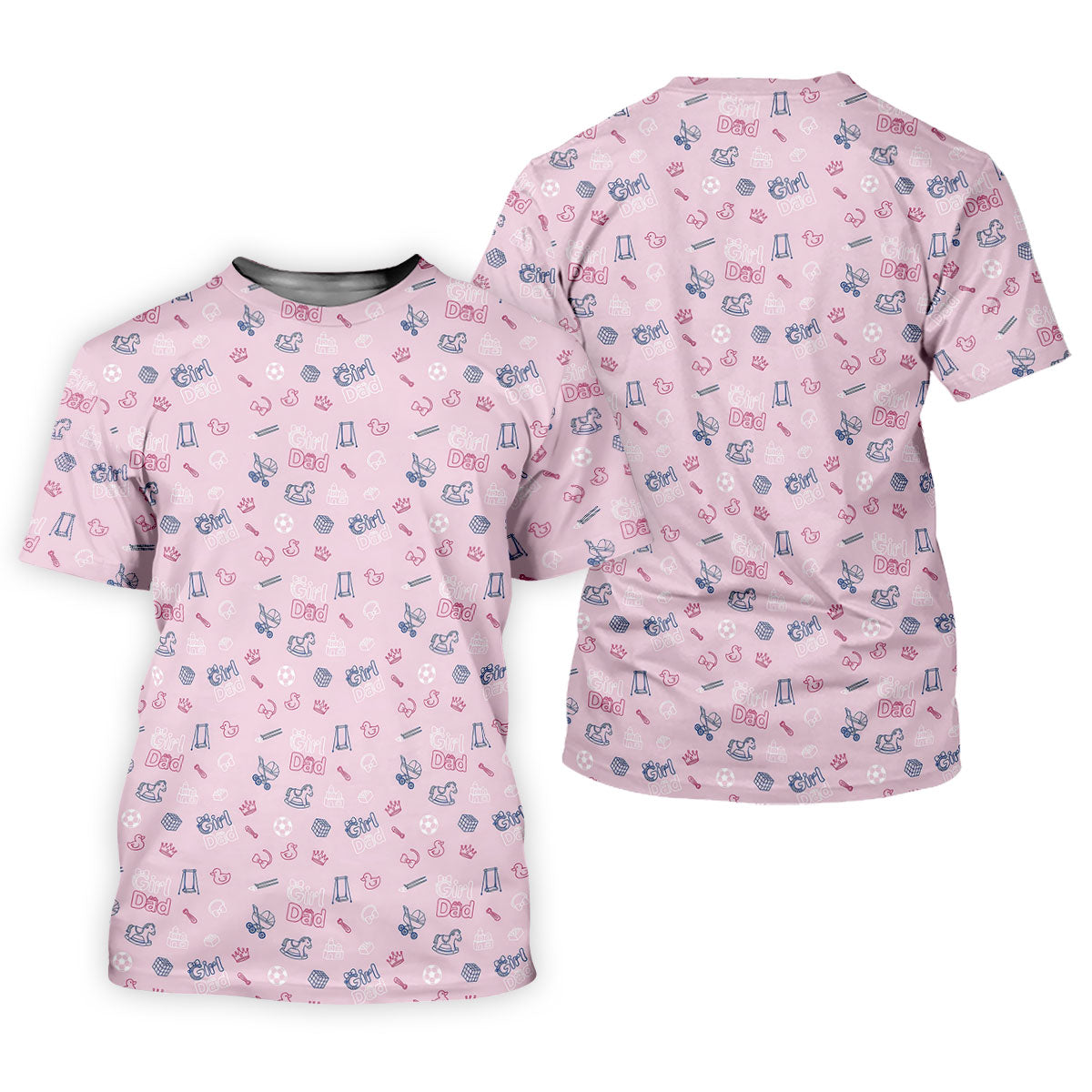 Girl Dad Father's Day Golf Shirt, Cute Golf Outfit, Polo Shirt Men, Golf Gift For Dad