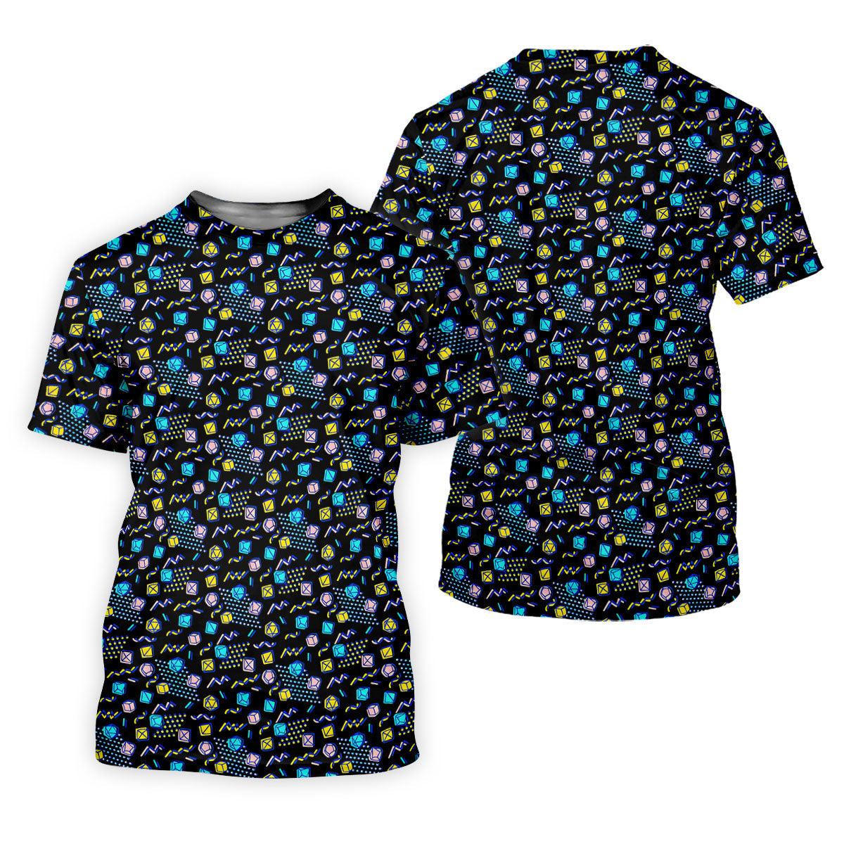 90s Dice Memphis Style Black Golf Shirt, Cute Golf Shirt, Women's Polo Shirt, Ladies Golf Shirts