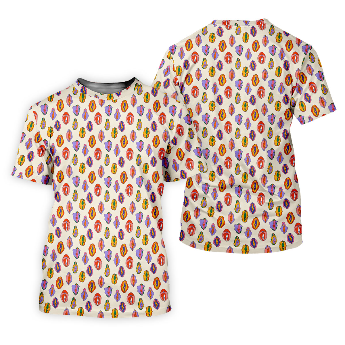 Colorful Abstract Feminine Pattern Golf Shirt, Women's Golf Shirt, Golf Polo For Women, Funny Golf Shirt