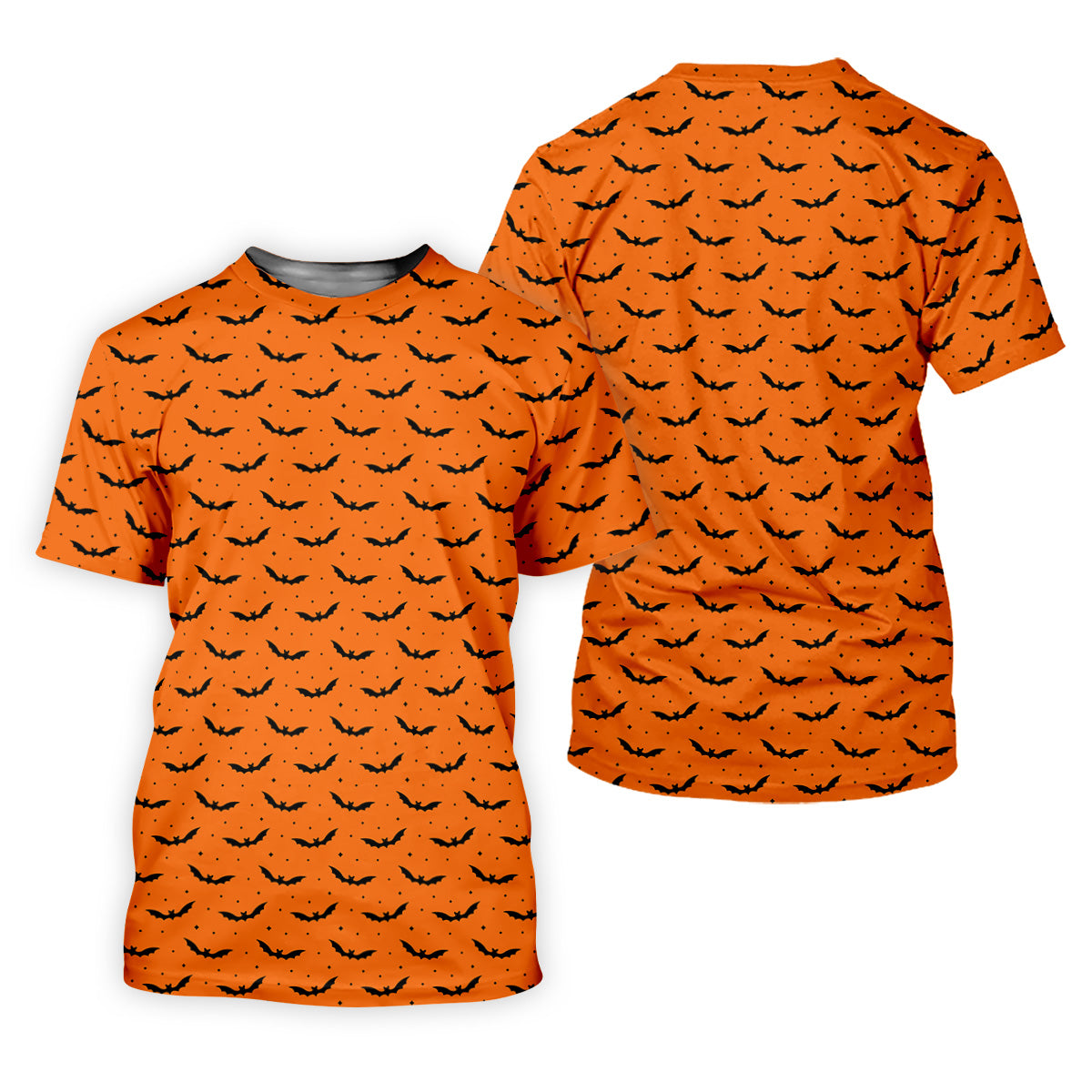 Spooky Bats Orange Halloween Golf Shirt, Polo ShirtFor Men, Golf Gift For Men, Golfing Apparel