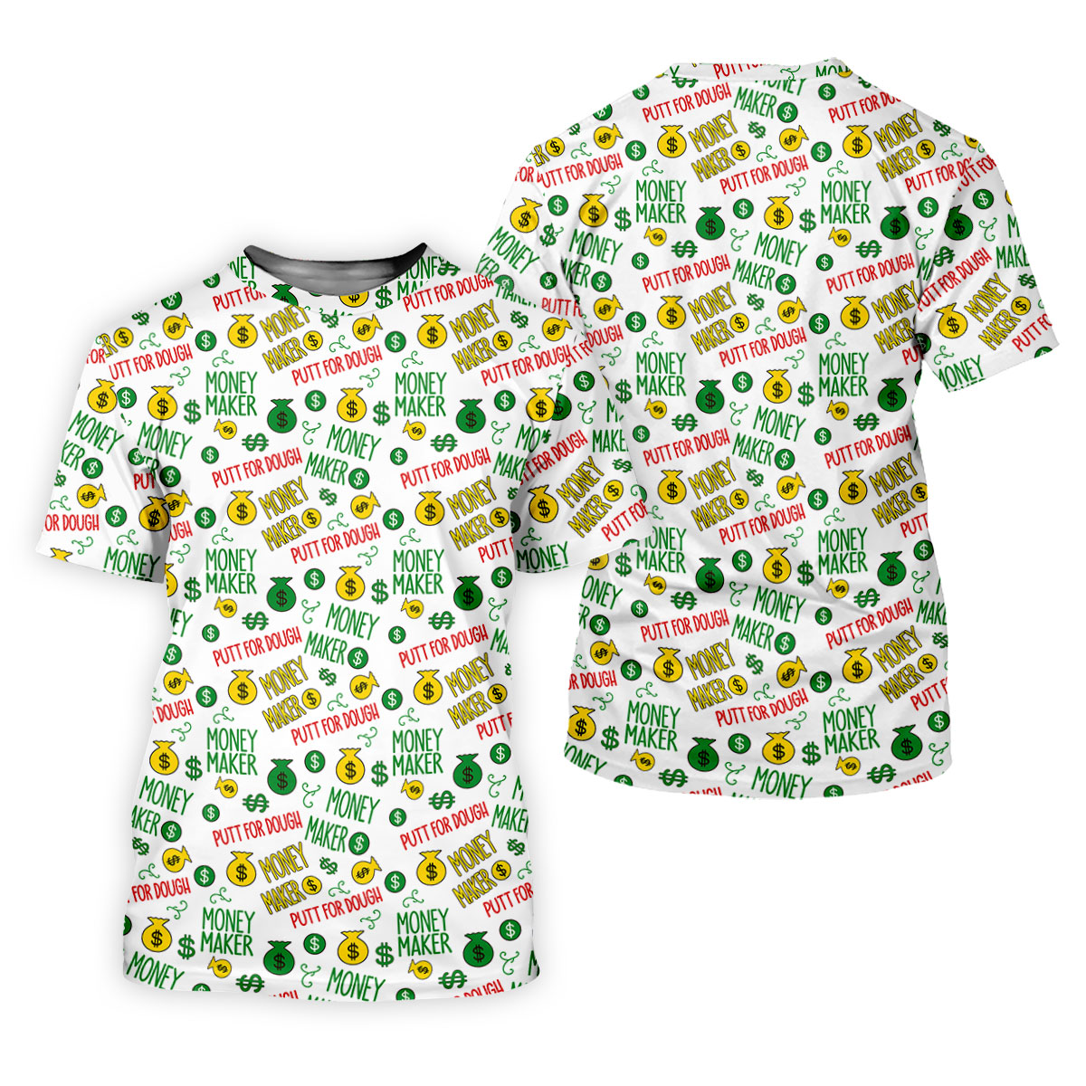 Money Maker Putt For Dough Golf Shirt, Funny Golf Shirt, Golf Shirts For Men, Polo Shirts For Men