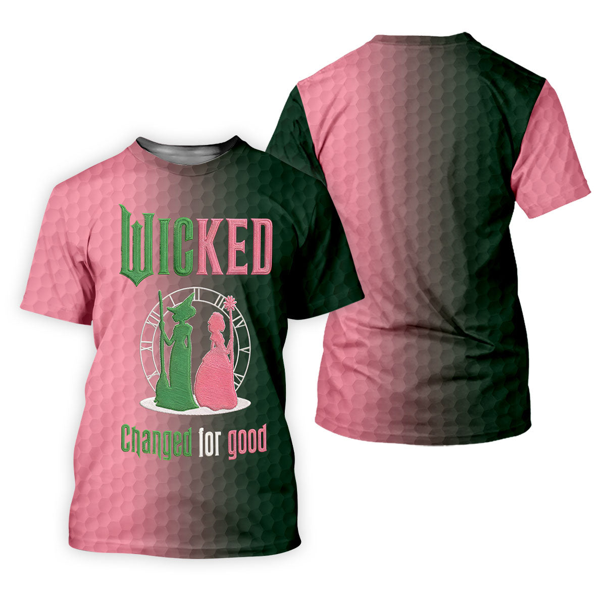 Wicked Changed For Good Embroidered Golf Shirt, Men's Golf Shirt, Hawaiian Golf Shirt
