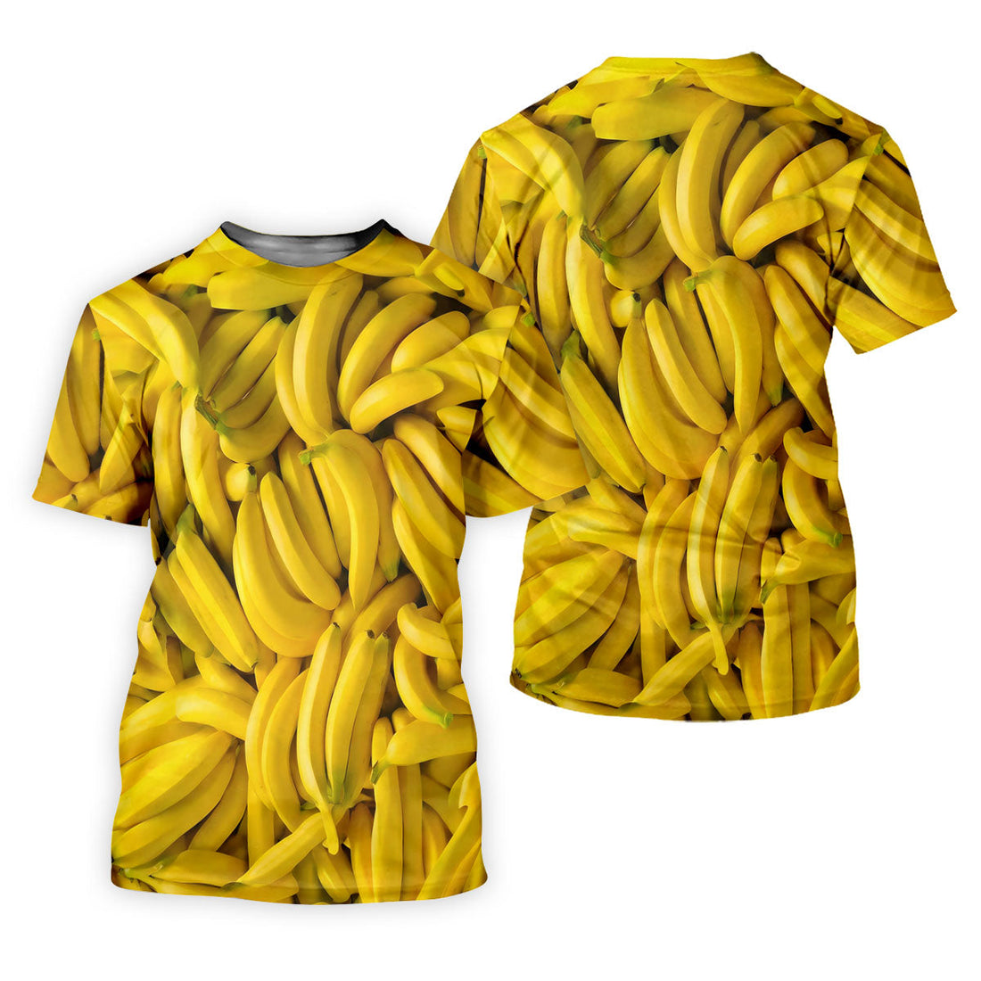 Realistic Banana Print Hawaiian Golf Shirt, Golf Tops For Women, Performance Golf Shirt