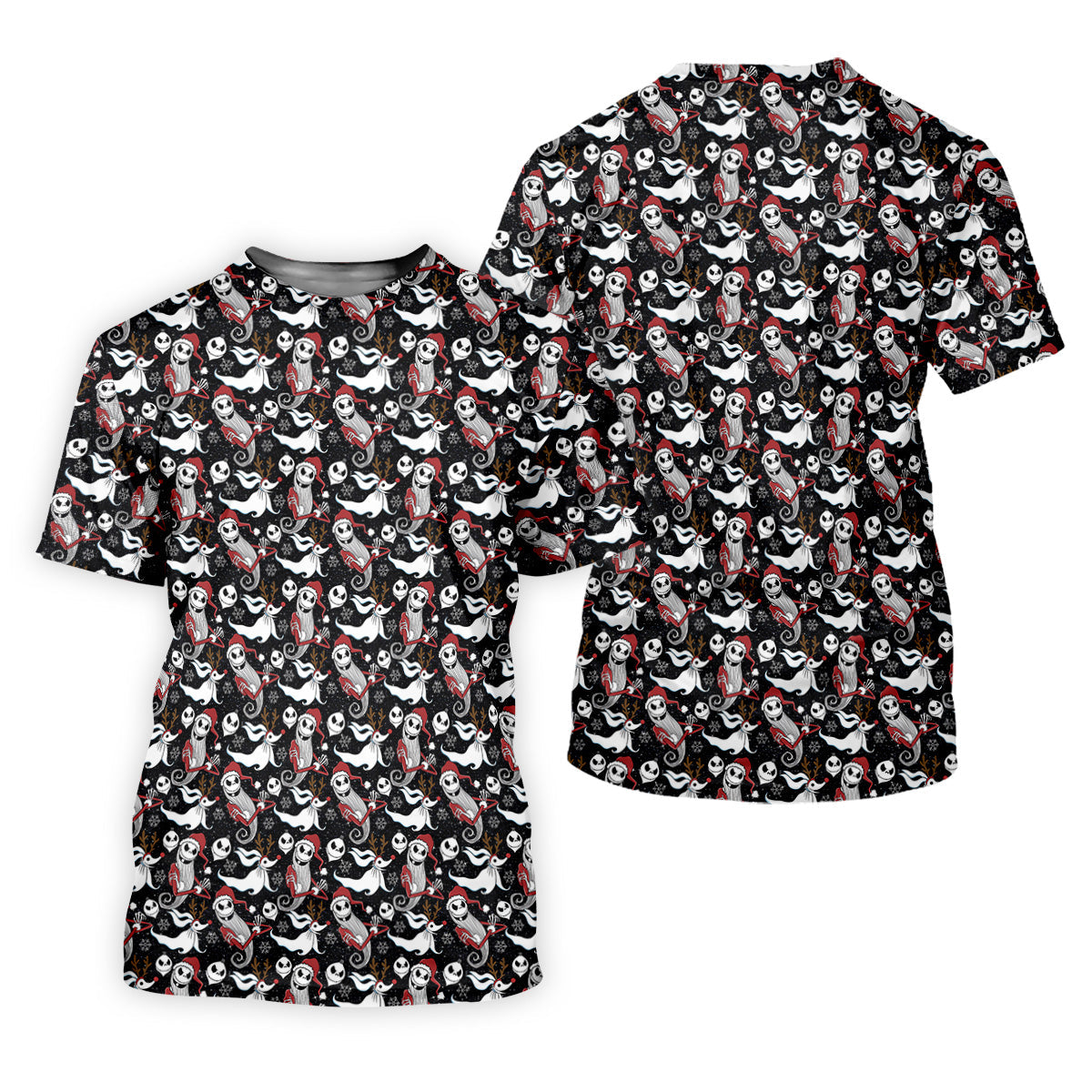 Horror Christmas Black Golf Shirt, Christmas Golf Shirt, Polo ShirtFor Men, Golf Gift For Men