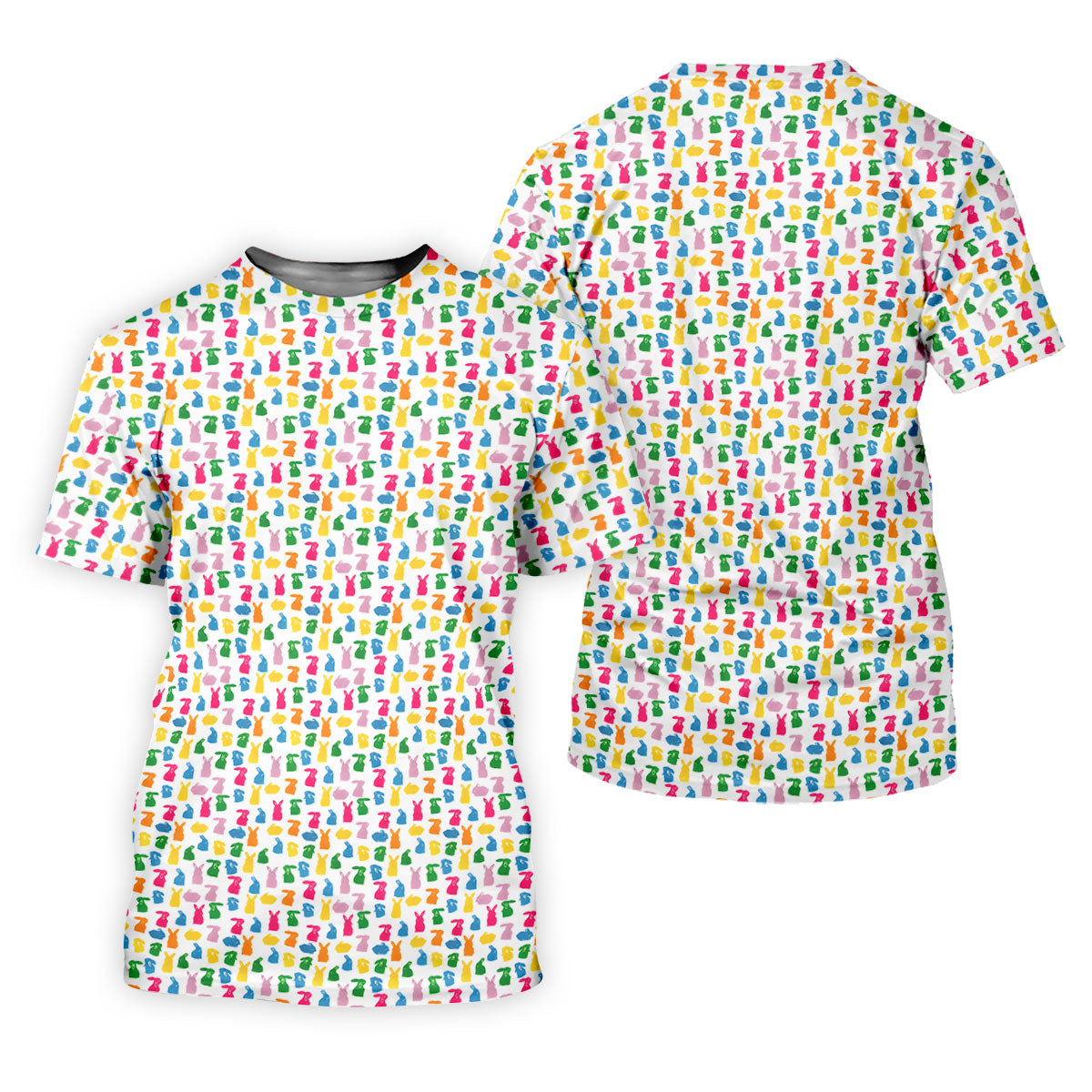 Bunny Hops Seamless Pattern Easter Golf Shirt, Women Golf Top, Fun Women's Golf Shirts, Ladies Golf Shirts