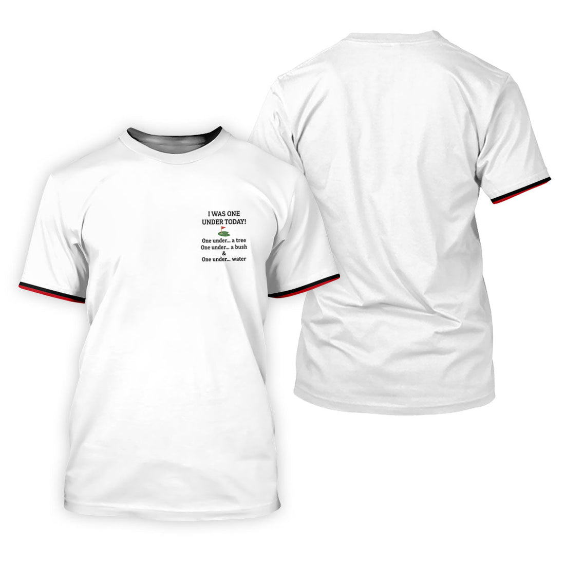 I Was One Under Today White Golf Shirt, Funny Golf Shirt, Ladies Golf Tops, Golf Shirt For Women