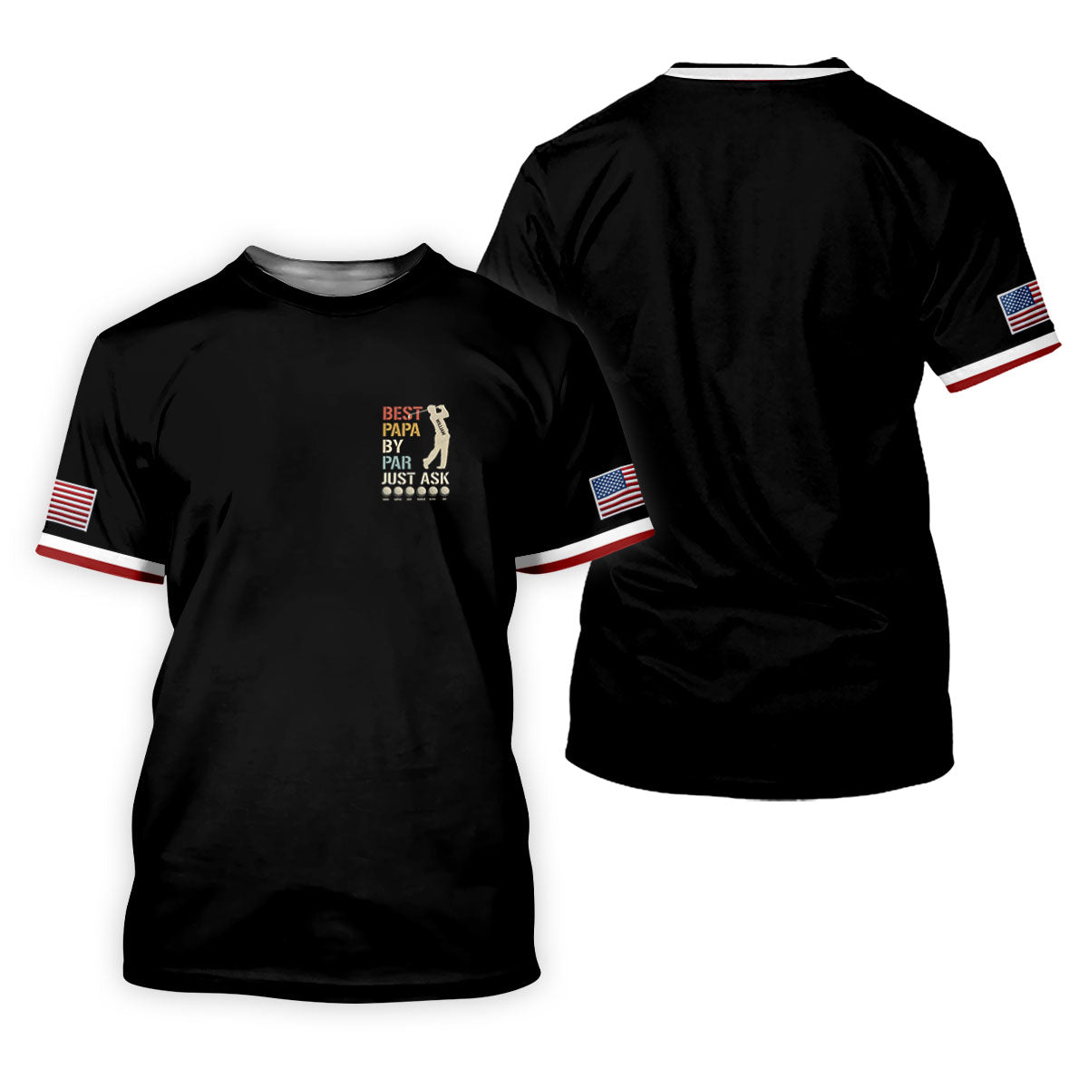 Best Dad Papa By Par Just Ask Father's Day Golf Shirt, Golf Gift For Dad, Polo Shirtor Men