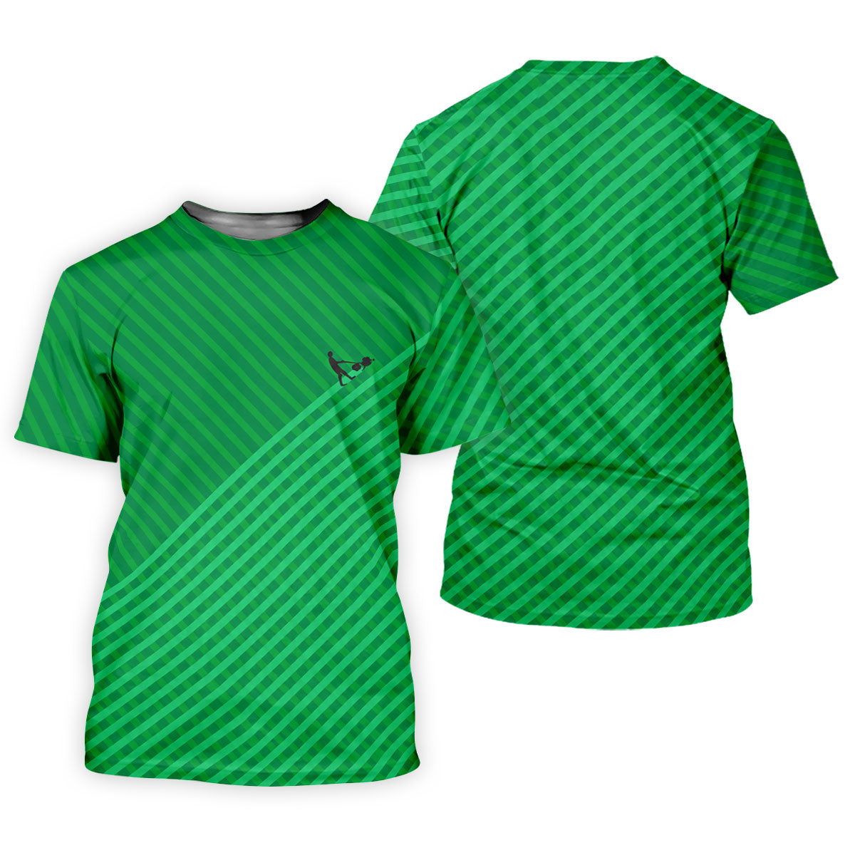 Lawn Mower Green Cross Stripe Father's Day Golf Shirt, Polo Shirt Men, Golf Gift For Dad
