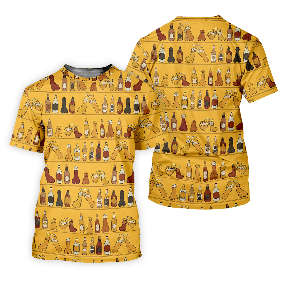 Funny Adult Party Bottle Pattern Golf Shirt, Golf Shirts For Women, Ladies Golf Top