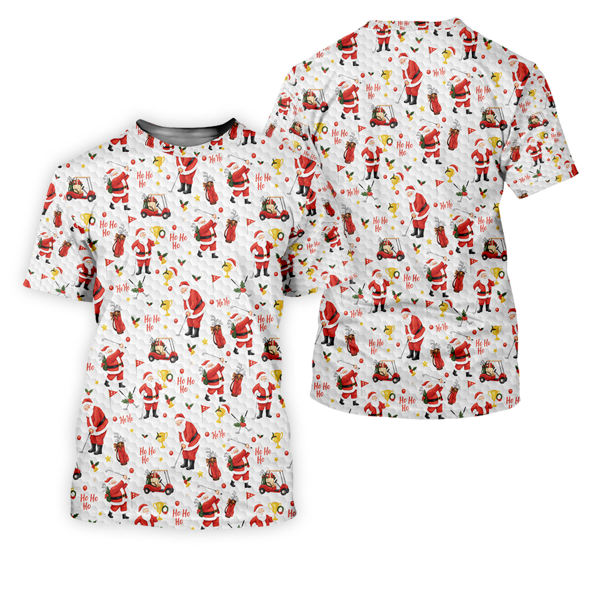 Ho Ho Ho Santa Golf Shirt For Women, Christmas Golf Shirt, Ladies Golf Shirts, Golf Gifts For Women