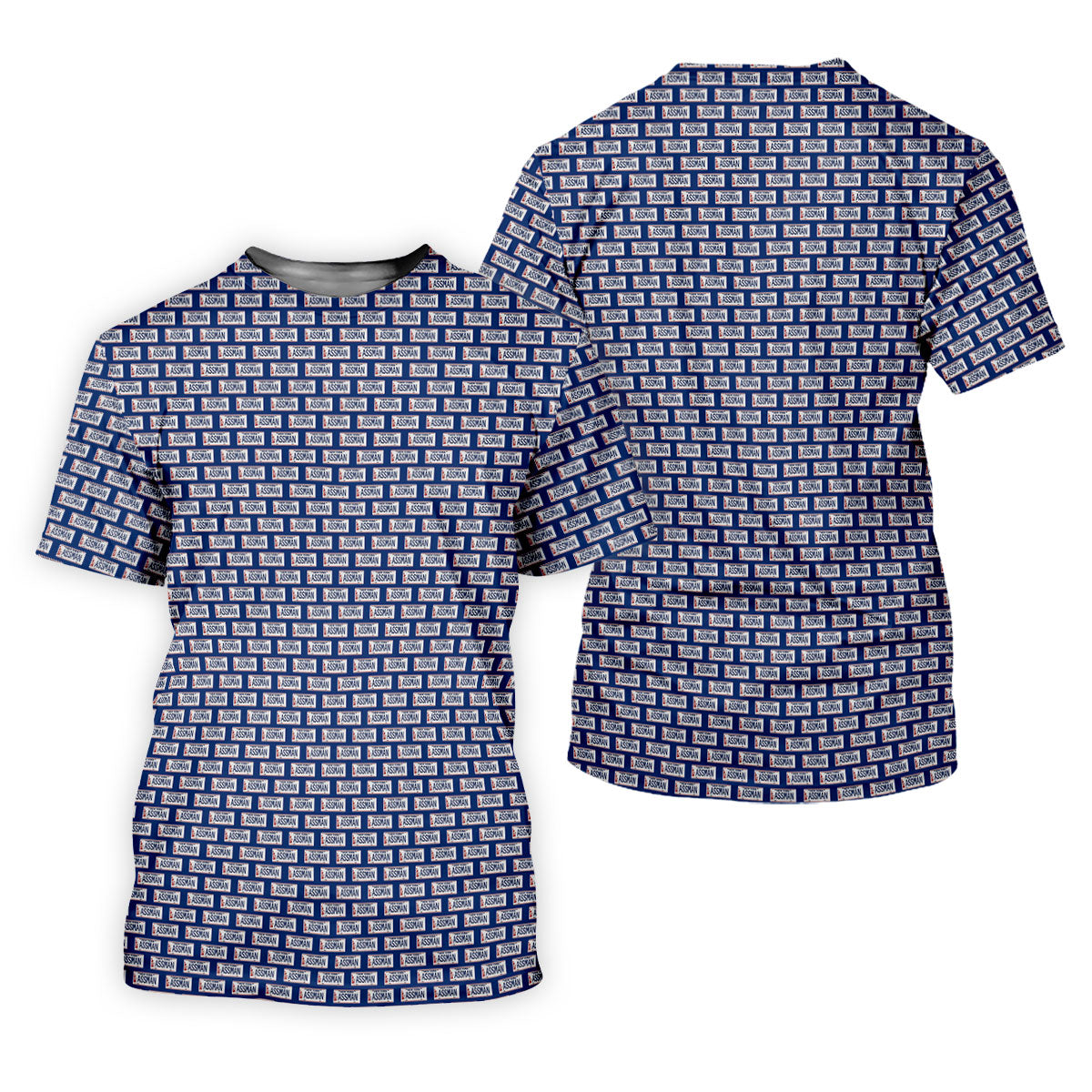 Blue New York Assman Pattern Polo Shirt, Golf Tops For Women, Hawaiian Golf Shirt, Women’s Golf Polo