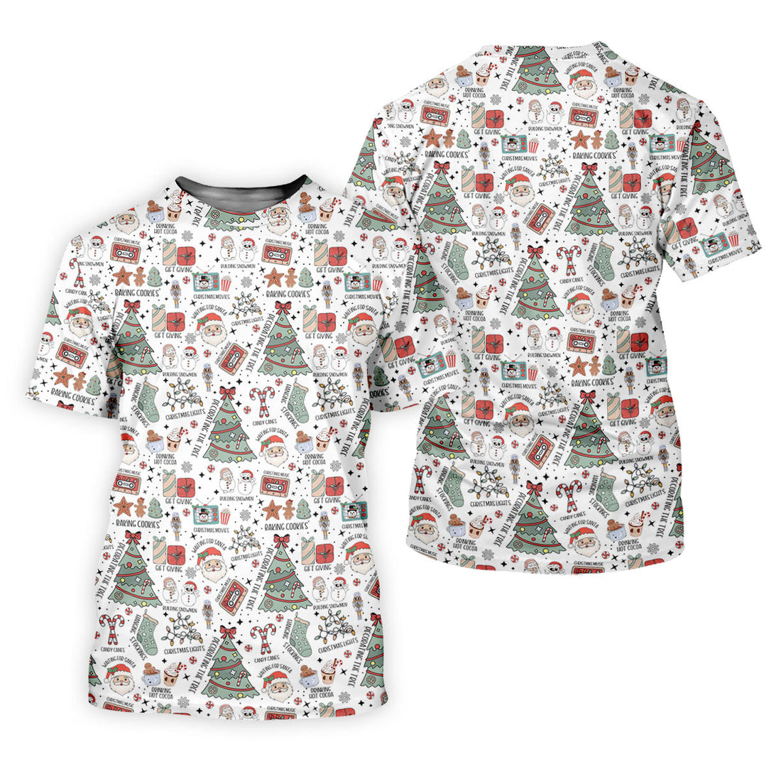 Tis The Season Santa Claus White Men's Golf Polo Shirtristmas Golf Shirt, Polo ShirtFor Men