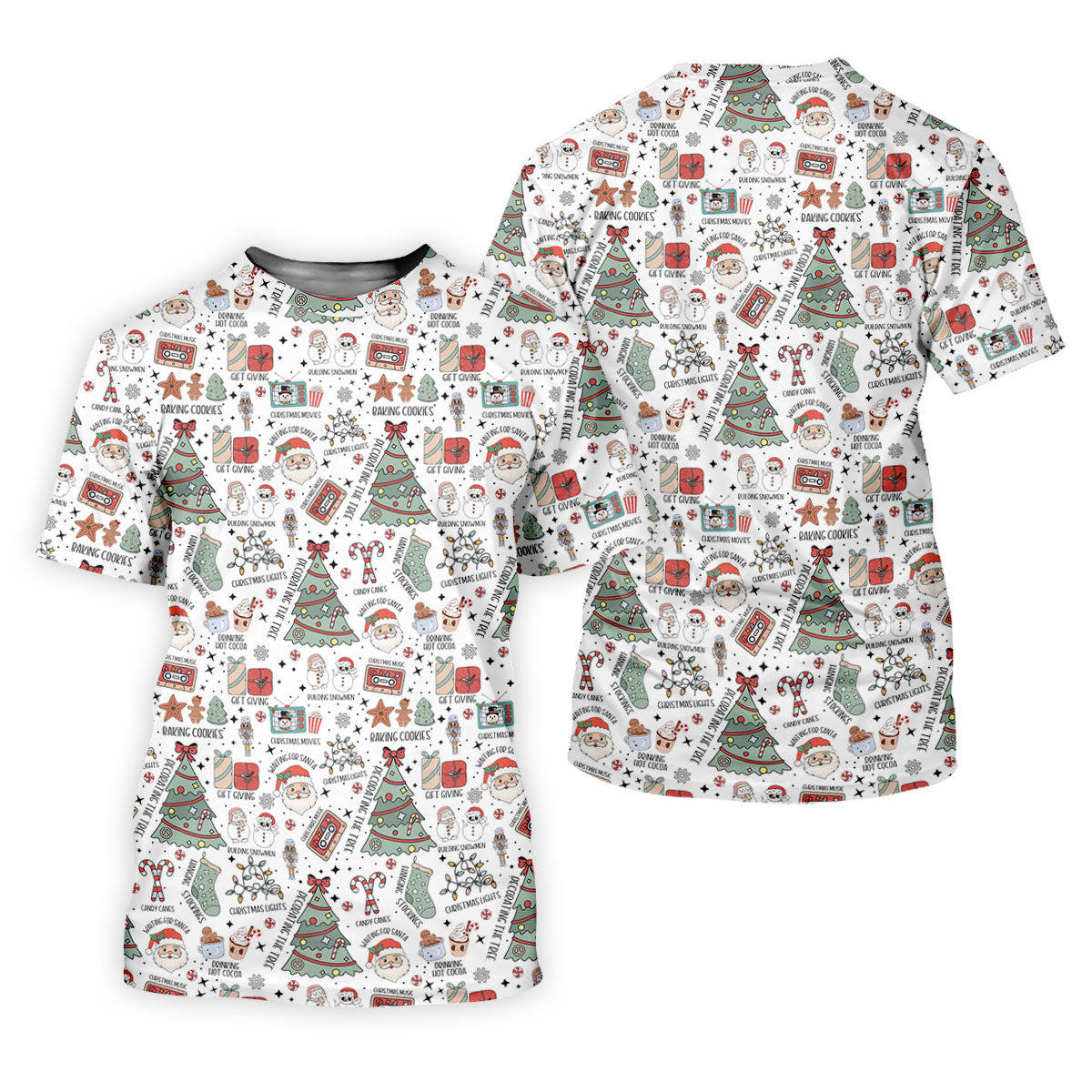 Tis The Season Santa Claus White Men's Golf Polo Shirtristmas Golf Shirt, Polo ShirtFor Men
