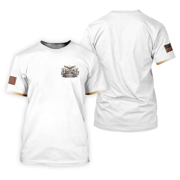250 Years USA Anniversary 1776-2026 Men's Golf Polo Shirtrica Patriotic Men's White Polo