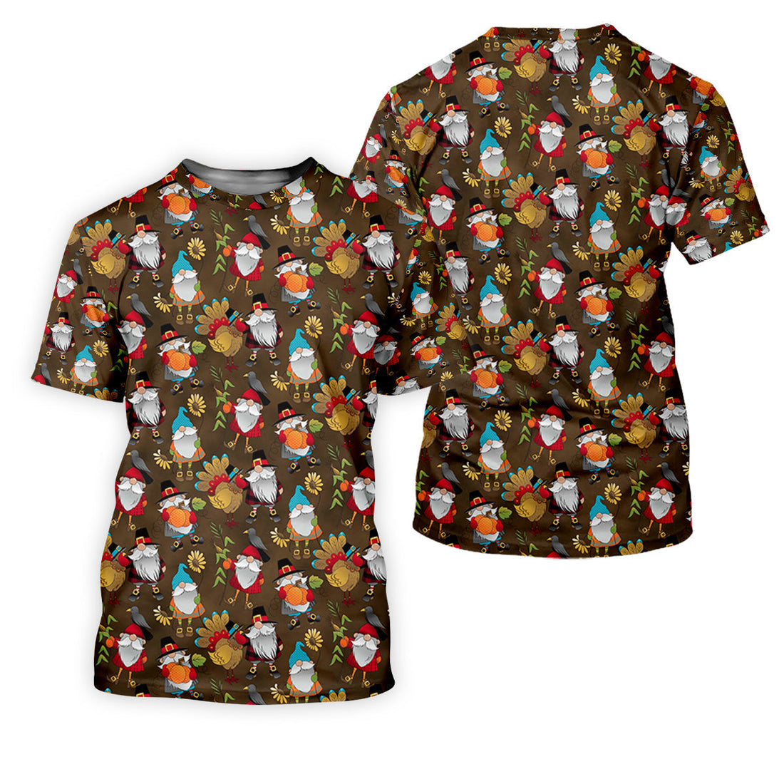 Turkey Gnome Thanksgiving Fun Women's Golf Shirts, Ladies Golf Tops, Golf Shirt For Women, Golfing Apparel