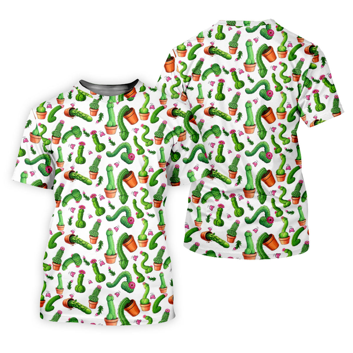 Funny Cactus Adult Humor Mens Golf Shirts, Polo ShirtFor Men, Valentines Golf Gift, Golf Gift For Men