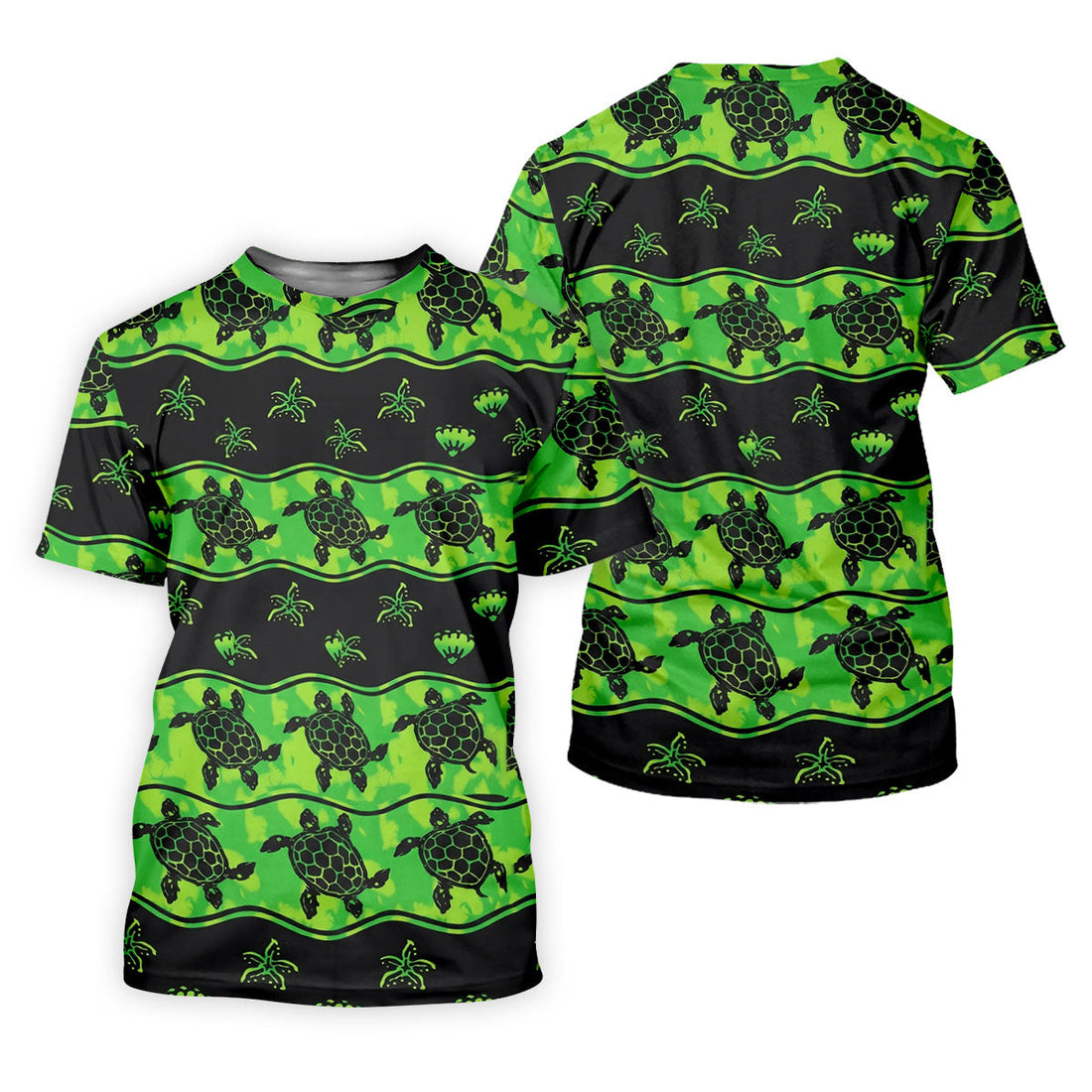 Sea Turtles Sea Creatures Pattern Hawaiian Golf Shirt, Golf Shirt For Women, Golfing Apparel (Copy)