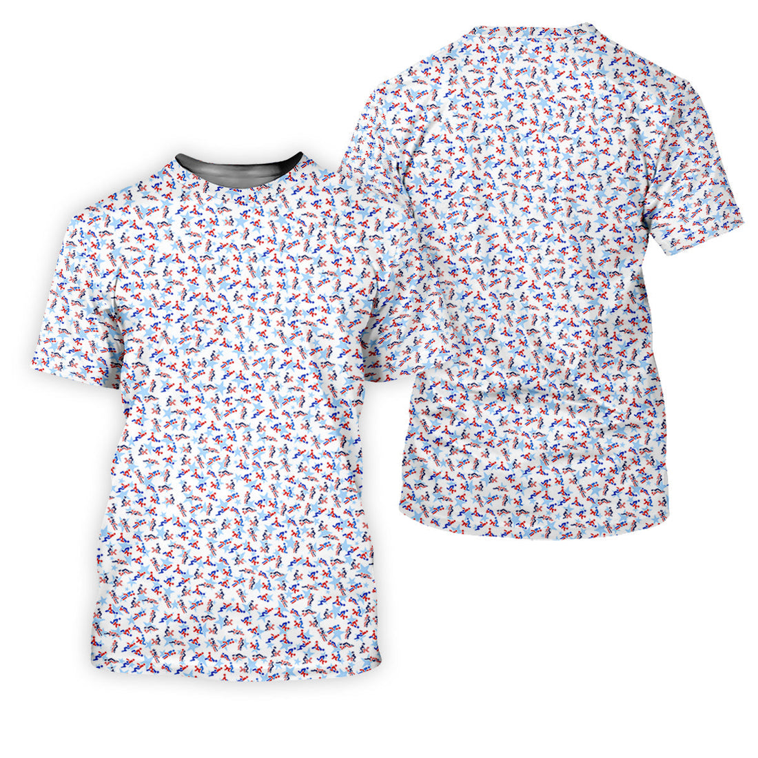 Funny Stick Figure Naughty Couple Red White Blue Polo ShirtFor Men, 250th Anniversary Golf Shirts For Men
