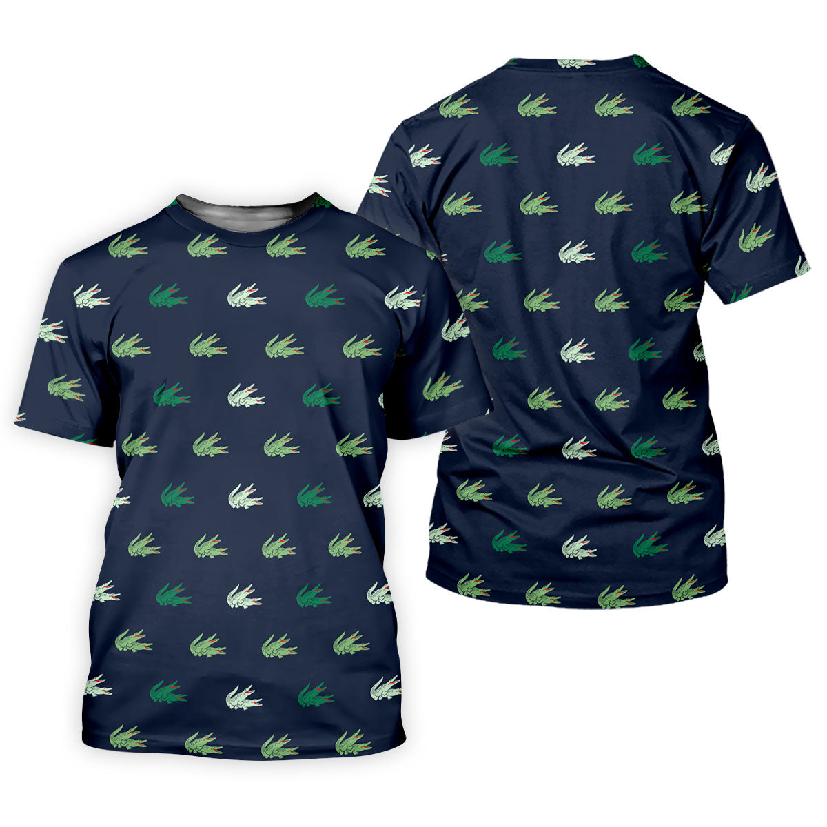Navy Crocodile Pattern Sleeveless Golf Shirt, Women's Golf Shirt, Golf Polo For Women, Ladies Golf Shirt