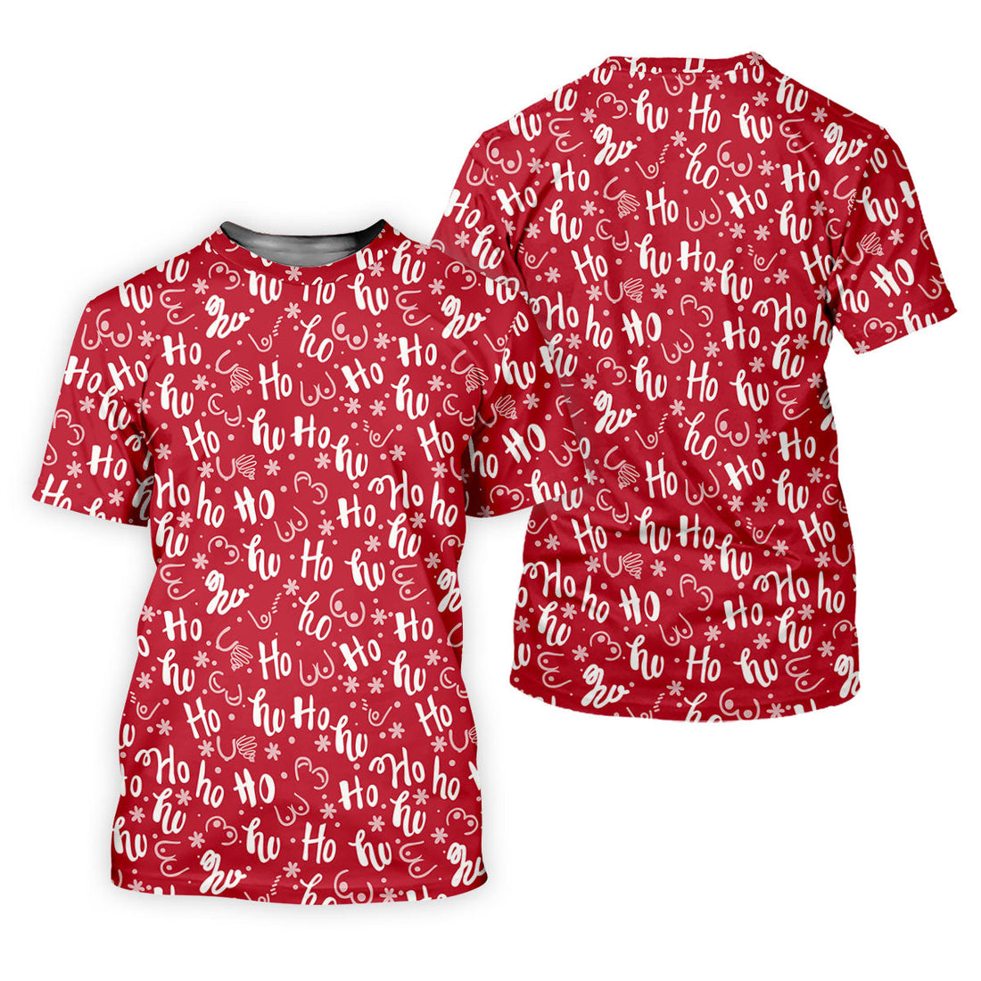 Funny Red Xmas Golf Tops For Men, Men's Funny Golf Shirts, Christmas Golf Gift, Polo ShirtFor Men