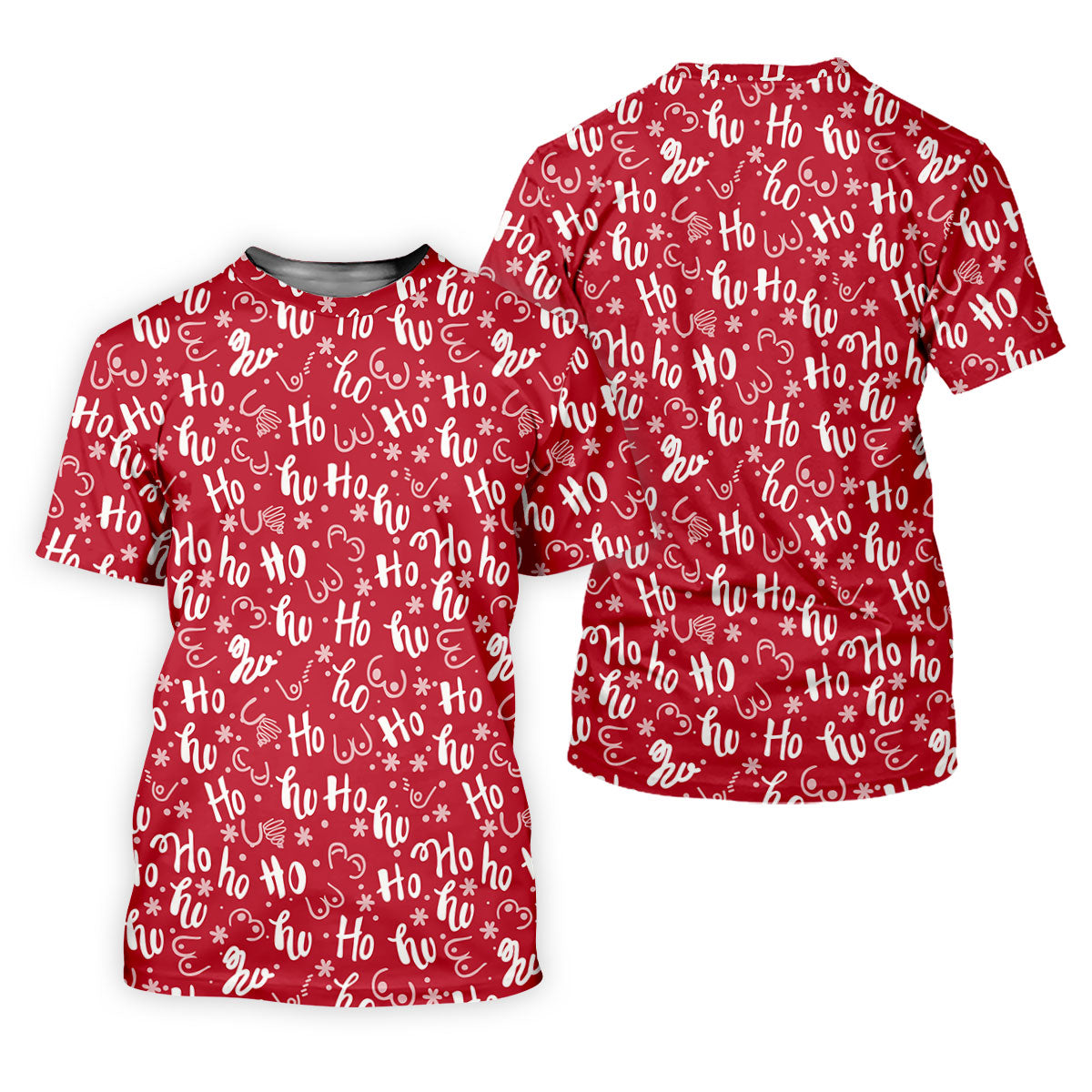 Funny Red Xmas Golf Tops For Men, Men's Funny Golf Shirts, Christmas Golf Gift, Polo ShirtFor Men