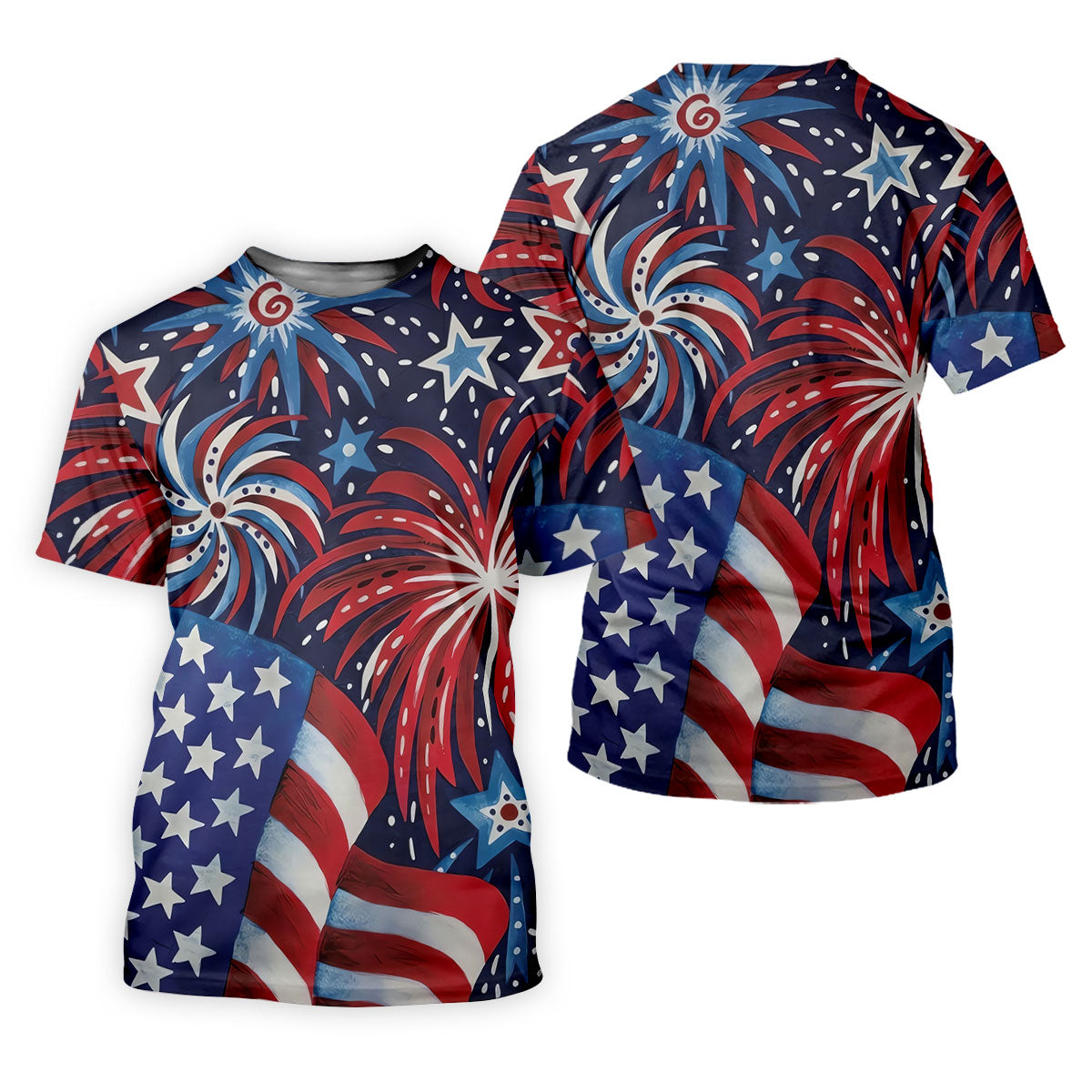 American Flag Pattern Red White Blue 250th Anniversary Patriotic Golf Shirt, Golf Shirts For Men