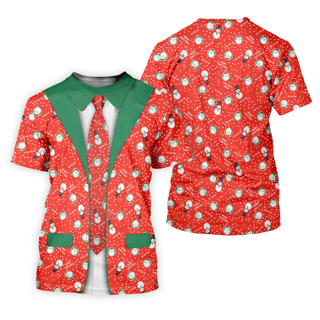 Ho Ho Ho Merry Christmas Funny Print Golf Tops For Men, Christmas Golf Shirt, Polo ShirtFor Men