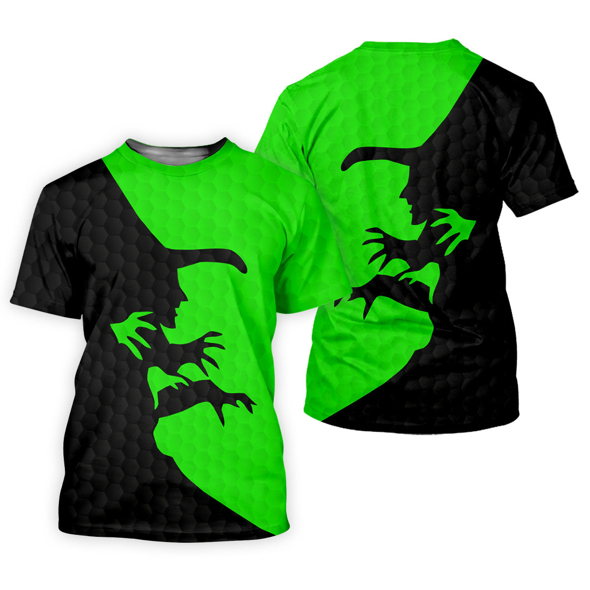 T-Rex Silhouette Halloween Golf Polo Shirt, Women's Golf Apparel, Ladies Golf Shirt