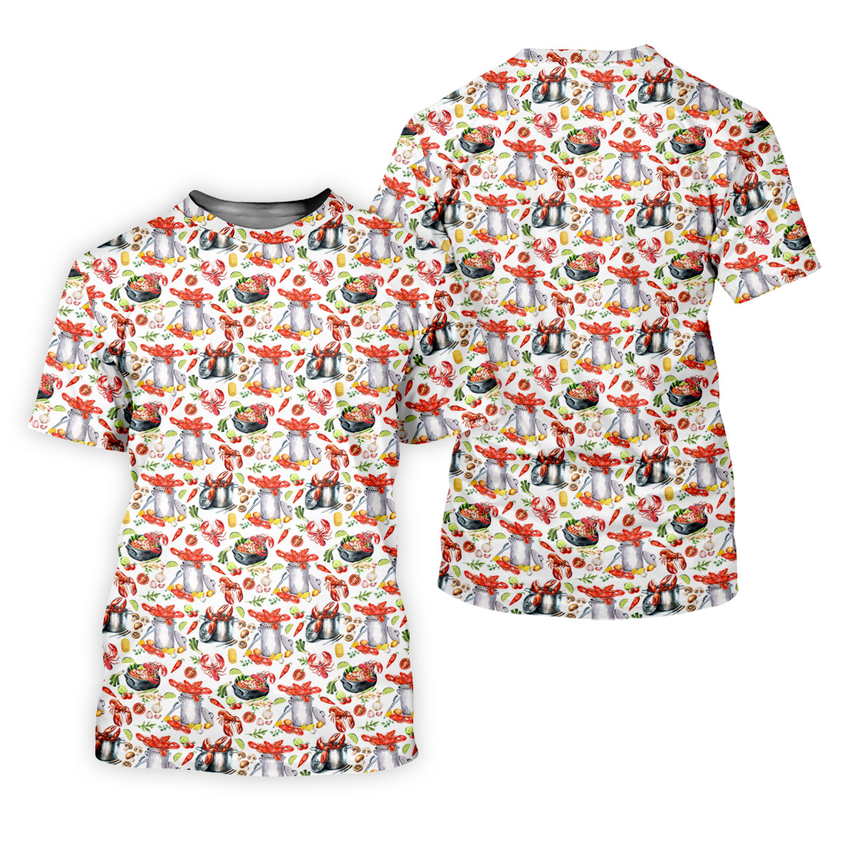 Crawfish Boil Pot Hawaiian Golf Shirt, Louisiana Crawfish Season Golf Shirt For Women