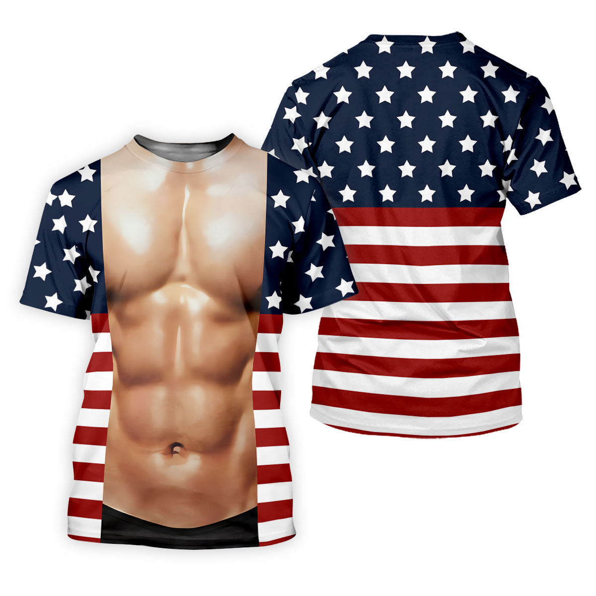 American Flag Pattern Men's Funny Golf Shirts, 250th Anniversary Performance Golf Shirt, Polo Shirt Men