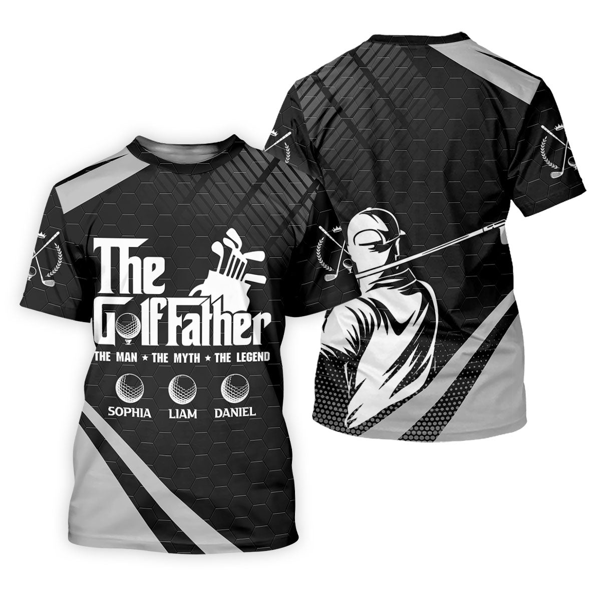 The Golf Father The Man The Myth The Legend Golf Tops For Men, Father's Day Golf Gift