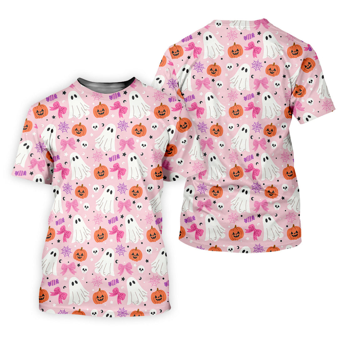 Ghost Coquette Candy Halloween Fun Golf Shirts For Men, Golfing Apparel, Golf Shirts For Men