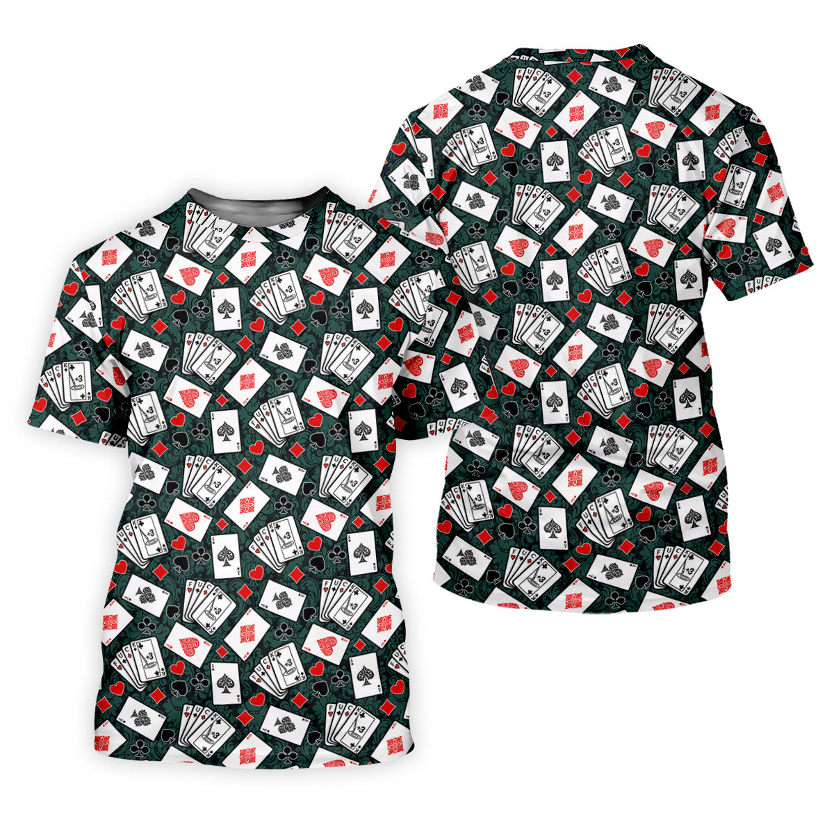 Funny F*ck Three Putts Cards Casino Themed Golf Tops For Men, Polo ShirtFor Men, Golf Shirts For Men