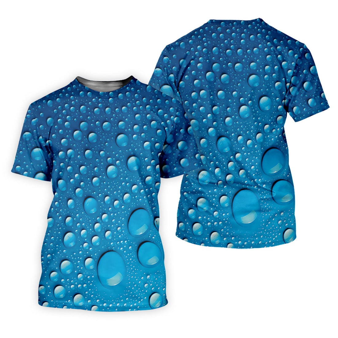 Rain Drops Blue Golf Shirt, Golf Tops For Men, Golf Shirts For Men, Polo Shirt Men