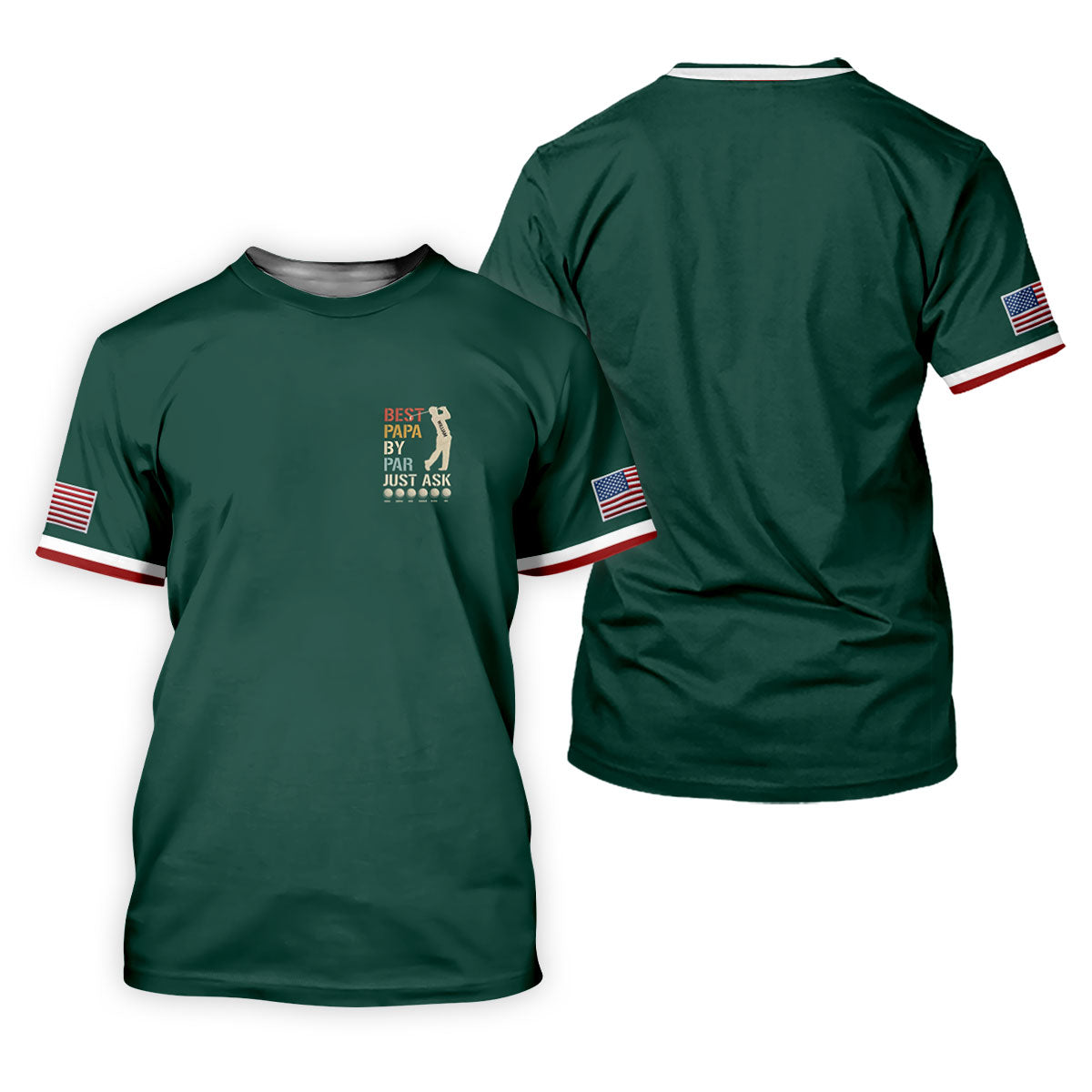 Best Dad Papa By Par Just Ask Father's Day Golf Shirt, Golf Gift For Dad, Polo Shirtor Men