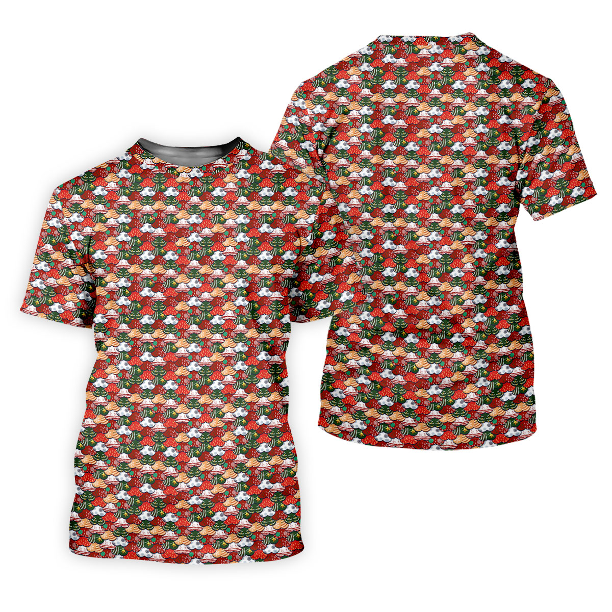 Fun Christmas Colorful Shirts For Men, Naughty Christmas Golf Shirt, Polo ShirtFor Men, Golfing Apparel