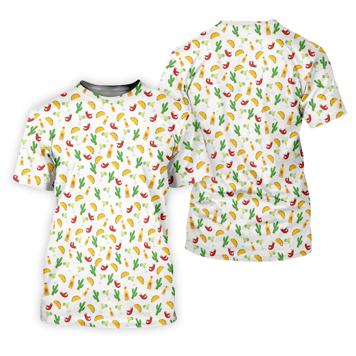 Tropical Vibe Hawaiian Pattern White Golf Shirt, Women's Golf Tops, Golf Gift For Ladies