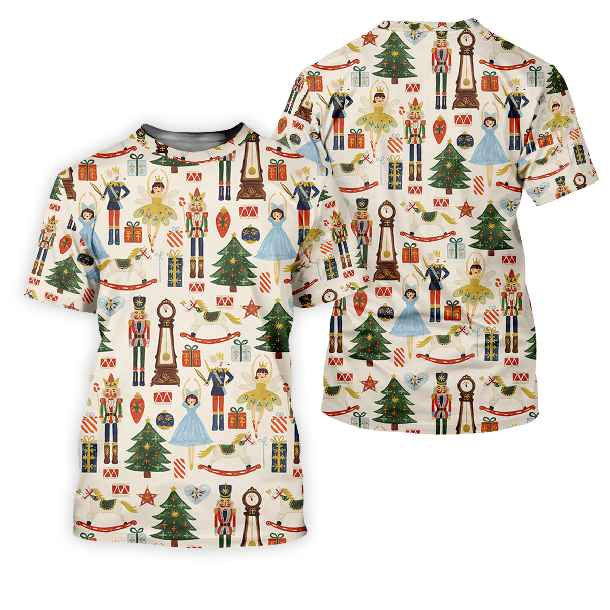 Vintage Nutcracker Christmas Golf Shirt, Women's Golf Tops, Cute Golf Outfit, Golf Gift For Ladies