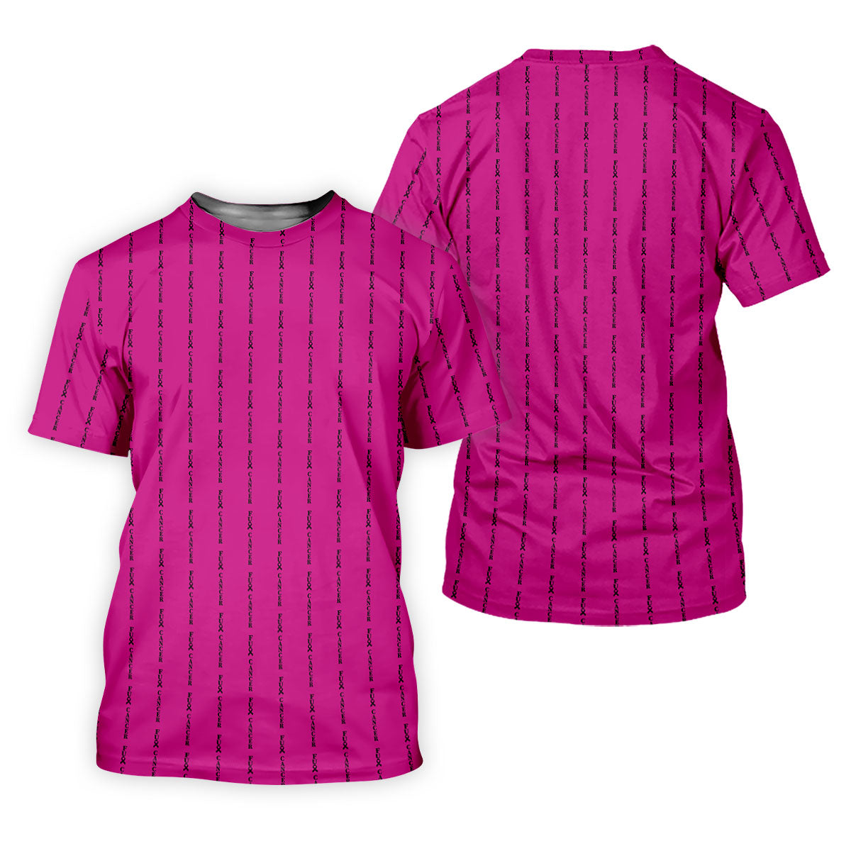 Fcancer Women's Golf Shirt, Breast Cancer Awareness Shirt, Pink Golf Shirt, Ladies Golf Tops