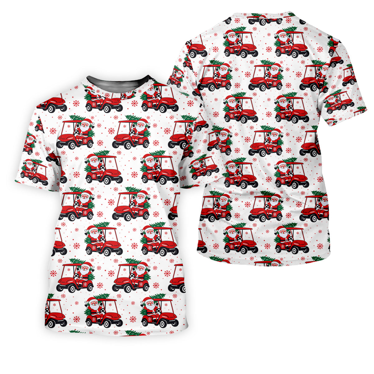 Santa Claus Golf Cart Fun Golf Shirts For Men, Christmas Golf Shirt, Polo Shirtor Men, Golf Gift For Men