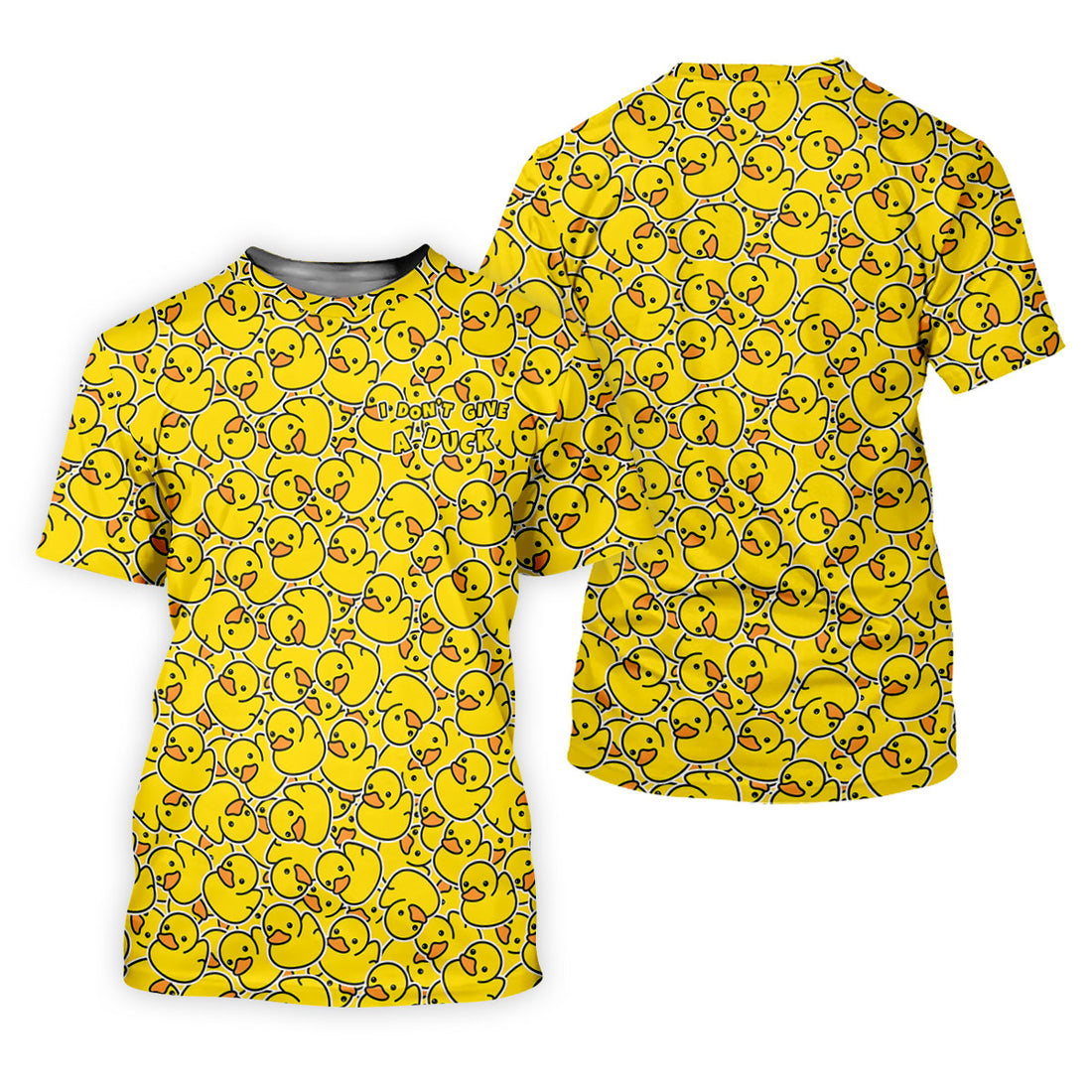 I Don't Give A Duck Yellow Rubber Duck Hawaiian Golf Shirt, Women's Golf Tops