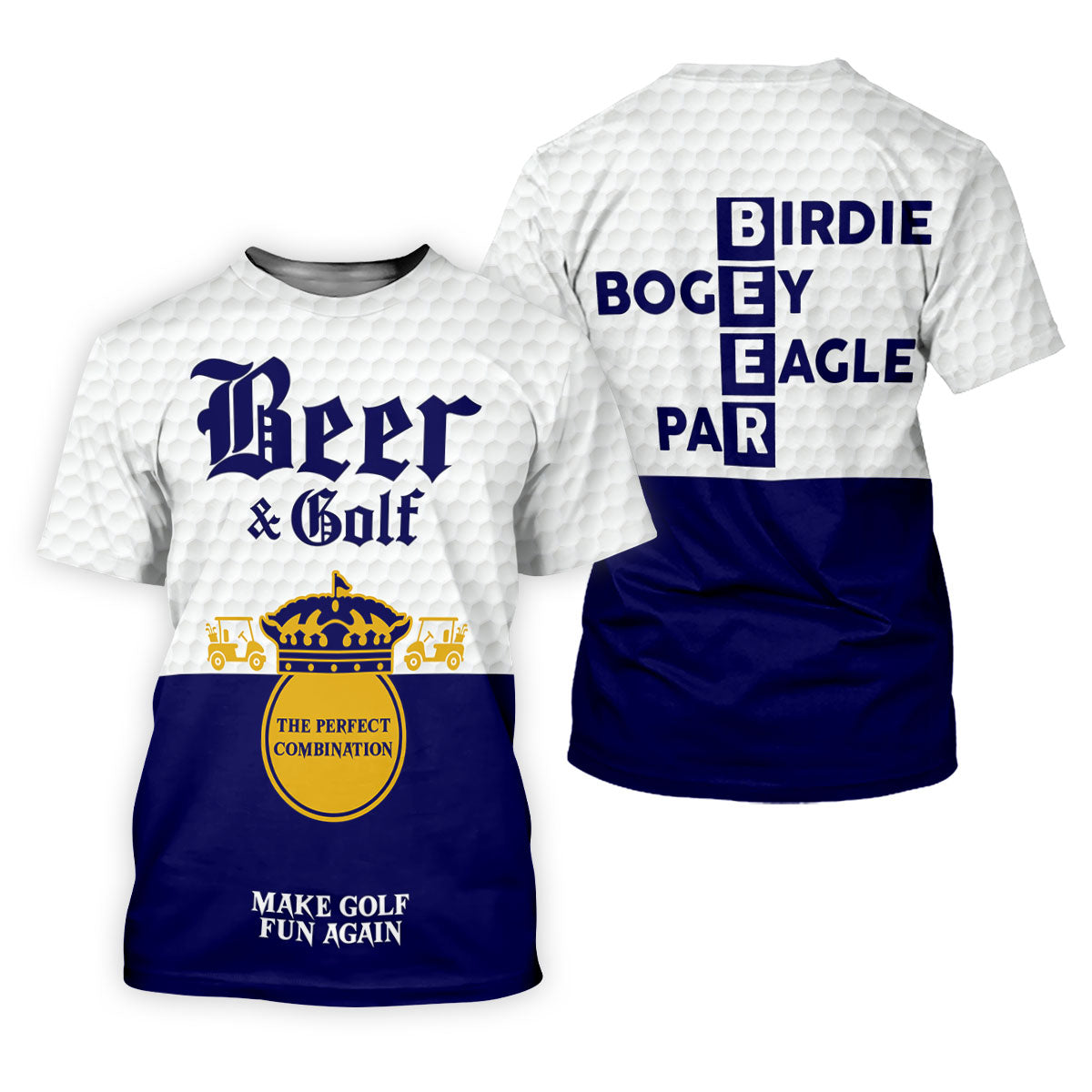 Beer And Golf The Perfect Combination Golf Shirt For Women, Ladies Golf Shirts, Women's Sleeveless Golf Shirts